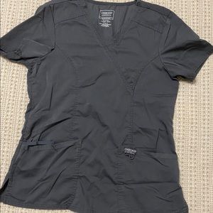 Pewter Scrub Top